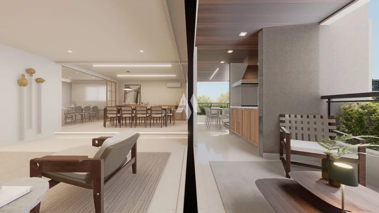 Imagem Apartamento Alto Padrão com 4 quartos/suítes e 4 vagas à venda na Vila Rica/Boqueirão - Santos/SP