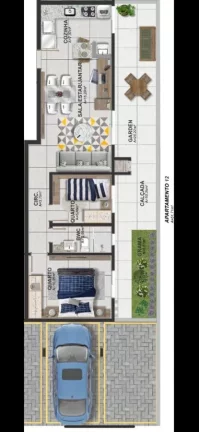 Imagem Apartamento para Venda em São José dos Pinhais, Bom Jesus, 2 dormitórios, 1 banheiro, 1 vaga