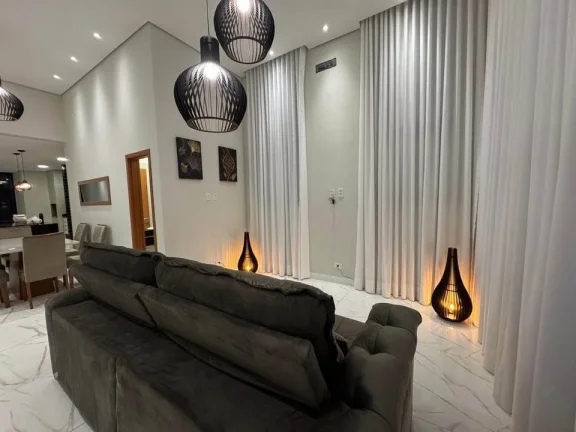 Imagem Casa térrea moderna e completa em condomínio fechado, semi mobiliada.