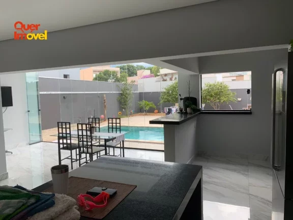 Imagem Casa de alto padrão em condomínio no Bonfim Paulista, Ribeirão Preto-SP: 3 quartos, 3 suítes, 1 sala, 4 banheiros, 4 vagas, 207m².