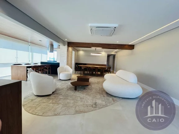 Imagem Apartamento mobiliado com 287 m² a venda por R$ 4.490.000 Alphaville/SP