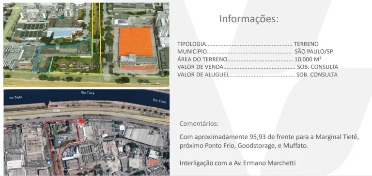 Terreno à Venda, 10 m² em Vila Anastácio - São Paulo