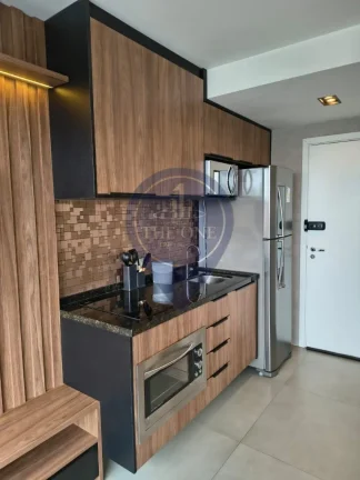 Imagem Studio à venda ou locação em Indianópolis, São Paulo-SP: 1 quarto, 2 salas, 1 banheiro, 27m² de luxo!