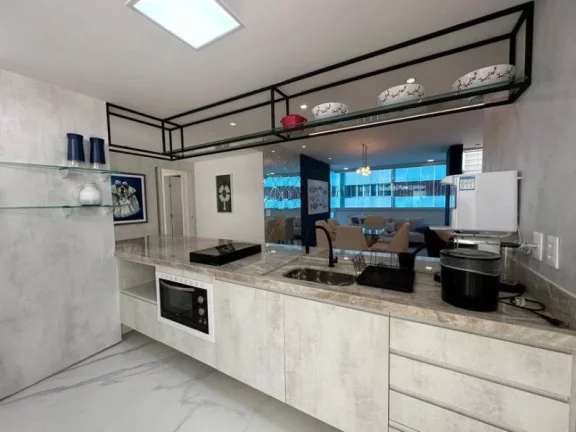 Imagem A 5ª Avenida Imóveis selecionou esse lindíssimo apartamento no Corredor da Vitoria VISTA MAR Baía de Todos os Santos: 3 suítes mobiliado e equipado