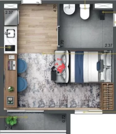 Imagem Studio e Apartamentos com 1 ou 2 dormitórios muito bem localizado no bairro do Ipiranga em São Paulo