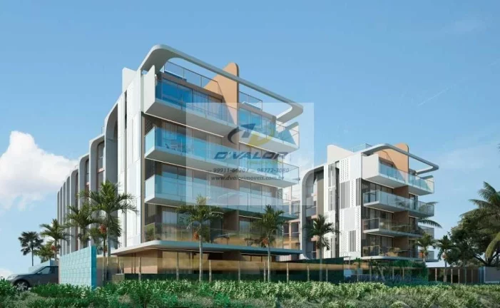 Imagem Vendo flats e apartamentos com 2 quartos, em prédio pé na areia da paria do Bessa, com plantas de 23m² à 143m²