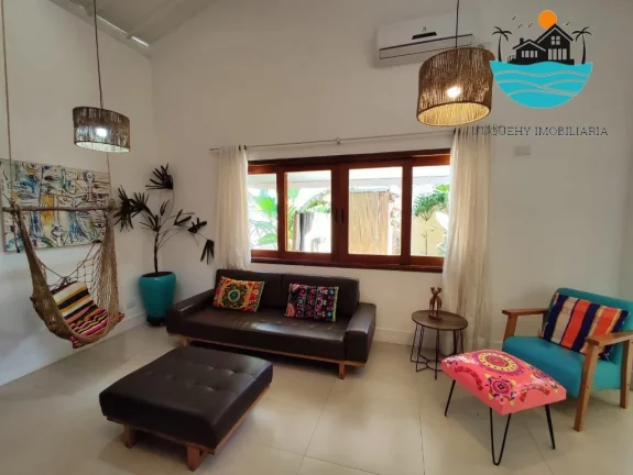 Imagem Casa de Temporada em Juquehy - 3 quartos sendo 02 suítes + 01 mezanino, 600metros da praia, piscina, max. 8 pessoas | Juquehy Imobiliária