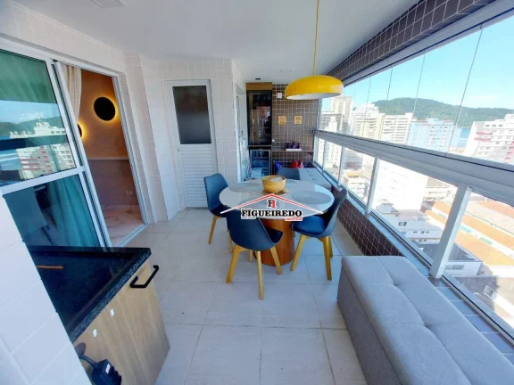 Imagem Apartamento com 3 dormitórios à venda, 118 m² por R$ 1.400.000 - Canto do Forte - Praia Grande/SP
