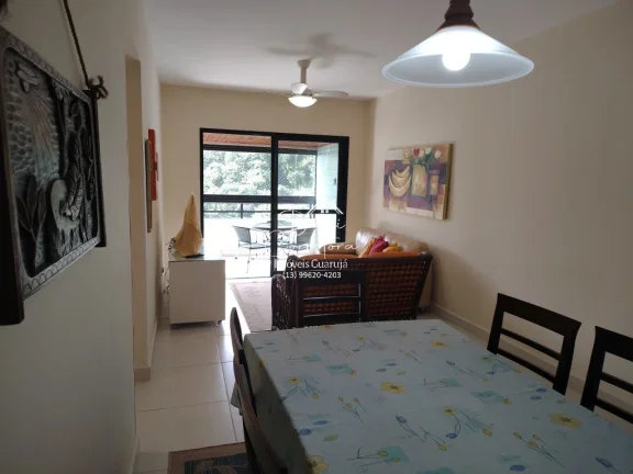 Imagem Apartamento à venda no Guarujá-SP, bairro Morro do Maluf: 3 quartos, 1 suíte, 2 salas, 3 banheiros, 2 vagas, 126m².