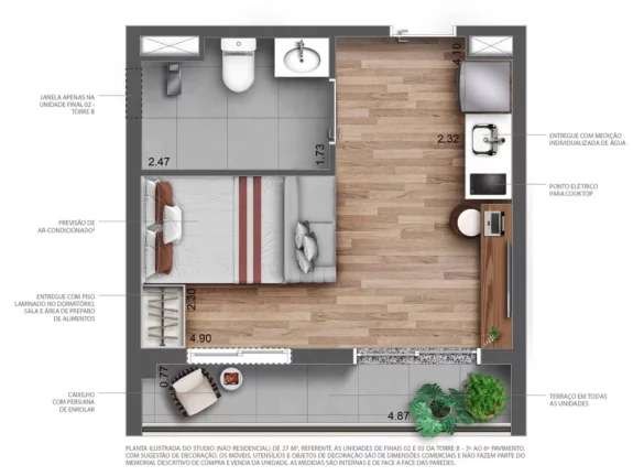 Imagem STUDIO RESIDENCIAL em São Paulo - SP, Perdizes