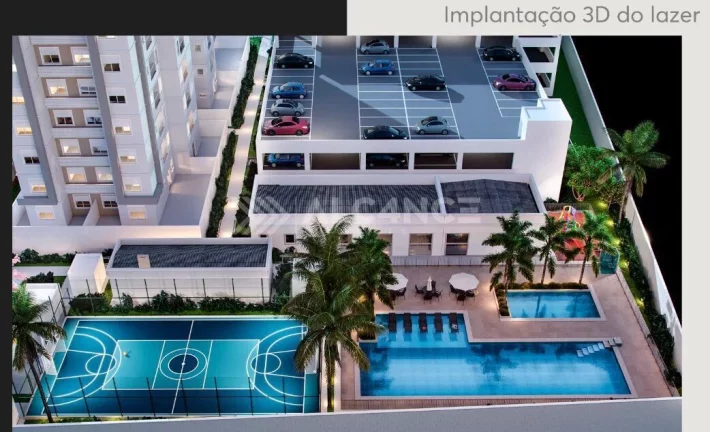 Imagem Apto - 2 Quartos - 1 Suíte - 58,22 m² - Ponta de Campina, Cabedelo/PB