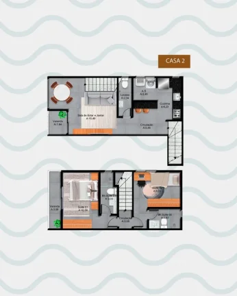 Imagem Apartamento para Venda em Praia Grande, Tupi, 2 dormitórios, 1 banheiro, 1 vaga