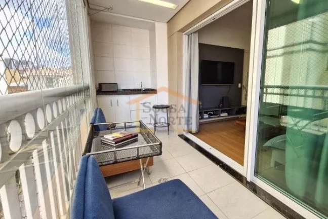Imagem Apartamento com 116m², 3 dormitórios, sendo 1 suite, 3 banheiros, sendo 1 lavabo. Sala para dois a...