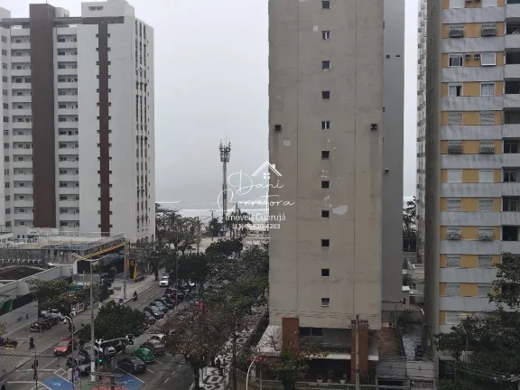 Imagem Oportunidade única: Apartamento Pitangueiras com sacada, vaga e vista para o mar - 1 quarto, 2 salas, 1 banheiro, 1 vaga de garagem, 52,00 m²!