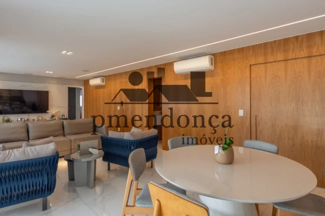 Imagem Belíssimo apartamento em Perdizes com 3 suites e 4 vagas, 172m² mobiliado.