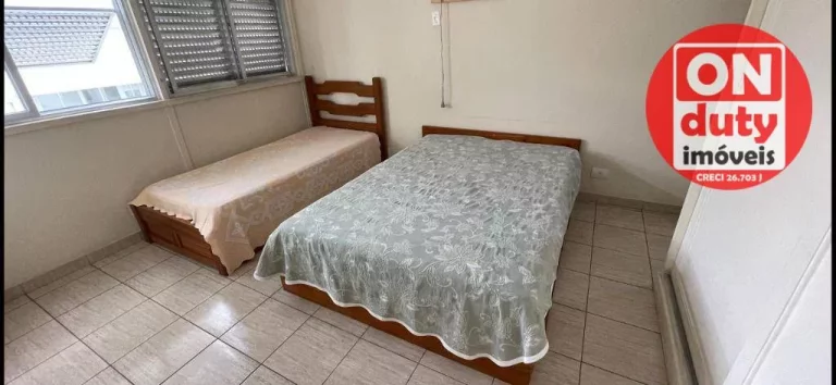 Imagem Apartamento com 1 quarto à venda, 42 m² por R$ 380.000 - Gonzaga - Santos/SP