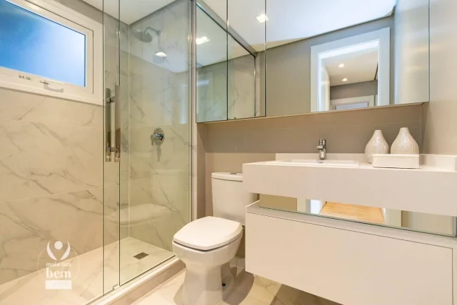 Imagem Lindo apartamento no Ecoville com 3 quartos (1 suíte), sacada com churrasqueira 2 vagas de garagem à venda por R$ 1.126.480,51 - Curitiba/PR