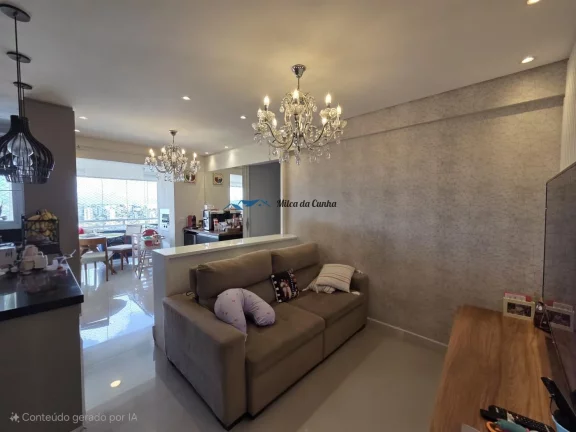 Imagem Lindo Apartamento para Venda, com 3 dormitórios, 1 Suíte, 2 vagas, Varanda Gourmet, 75m², Vila Apiaí, Santo André