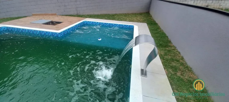 Imagem Casa nova, térrea com 3 suítes, estilo moderno com piscina em condomínio