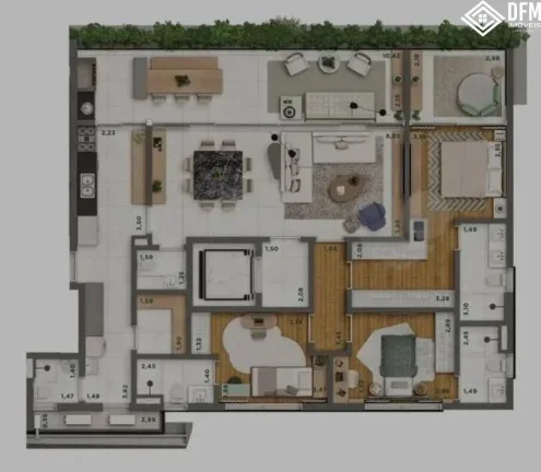 Imagem Apartamento com 3 Dormitorio(s) localizado(a) no bairro Vila Nova Conceição em São Paulo / Mato Grosso do Sul Ref.:810099