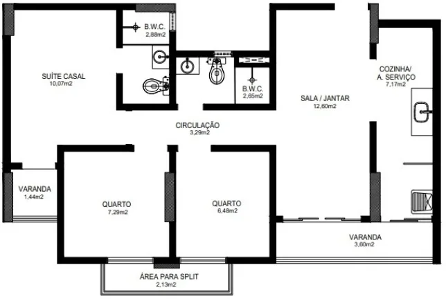 Imagem Apartamento 3 dormitórios para Venda em Teresina, Ilhotas, 3 dormitórios, 1 suíte, 2 banheiros, 2 vagas