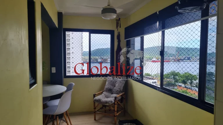 Imagem Lindo apartamento à venda na Ponta da Praia, Santos-SP! 2 quartos, 1 suíte, 1 sala, 2 banheiros, 1 vaga de garagem, 103,00 m² de área.