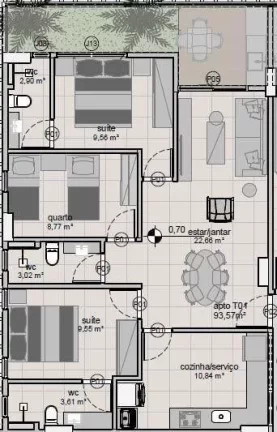 Imagem Apartamento à venda, 64 m² por R$ 1.038.216,32 - Intermares - Cabedelo/PB Imagem Apartamento à venda, 64 m² por R$ 1.038.216,32 - Intermares - Cabedelo/PB