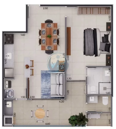 Imagem Apartamento à venda em Ubatuba-SP, Praia Grande: 2 quartos, 1 suíte, 1 sala, 2 banheiros, 1 vaga, 90m². Confira!