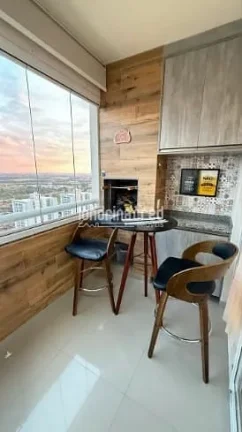 Imagem Apartamento no Solar Mirador totalmente mobiliado, 75m², 2 quartos (1 suíte), sala estendida, sacada com churrasqueira e vaga coberta — pronto para morar!