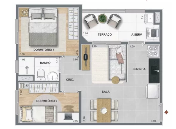 Imagem Apartamento em Santo Amaro - São Paulo SP