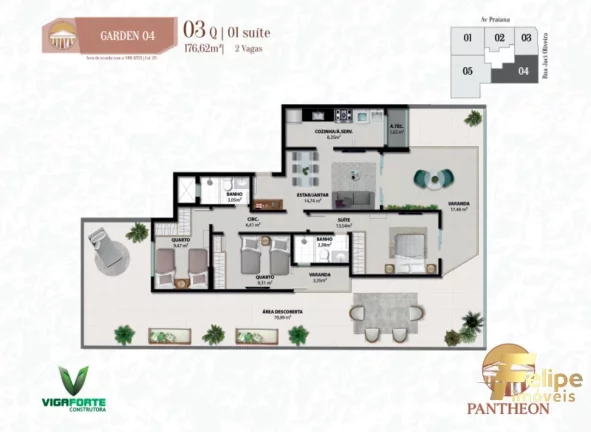 Imagem UM PERFEITO APARTAMENTO PARA TODA A FAMÍLIA NA PRAIA DO MORRO / GUARAPARI - ES