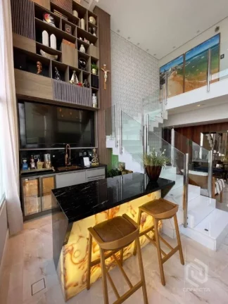 Imagem A 5ª Avenida selecionou esse exclusivo DUPLEX decorado pé direito de 6 metros, 200 m² piscina privativa no Charmoso Edifício LUMIERE Horto Florestal