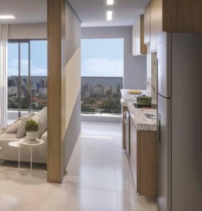 Imagem Apartamento à venda em Santo André-SP, Jardim: 2 quartos, 1 suíte, 2 banheiros, 1 vaga. Condomínio Alameda Mbigucci.