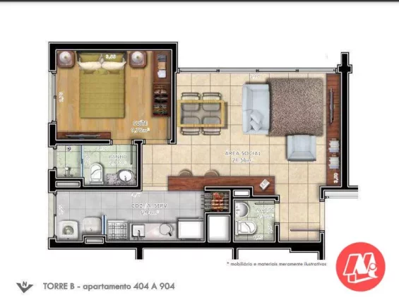 Imagem No Passo da Areia, 2 suites, 2 vagas e infraestrutura.