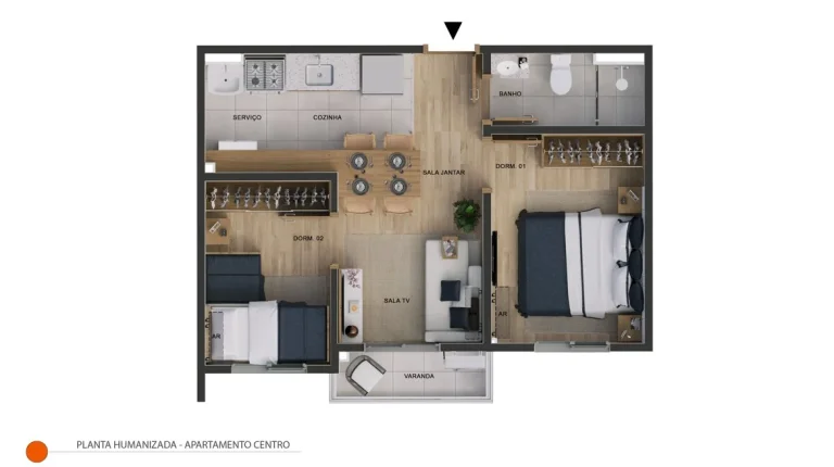 Imagem Siena Residence | Apartamento 2 dormitórios em Campinas