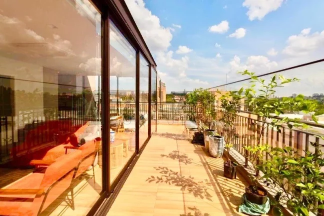 Imagem Apartamento de luxo na Vila Progredior, São Paulo-SP: 2 quartos, 2 suítes, 3 salas e 3 vagas de garagem.