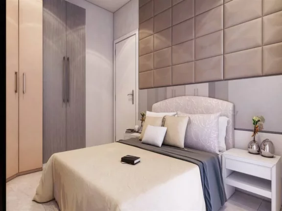 Imagem Apartamento com 1 dorm, Mirim, Praia Grande - R$ 319 mil, Cod: 2460