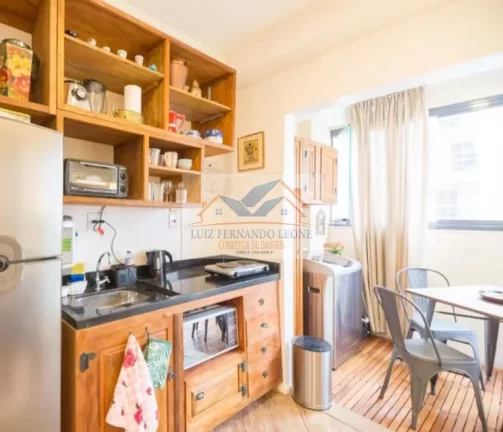 Imagem Apartamento Garden para Locação, Mobiliado, 47 m², 1 suíte e 1 vaga. - Pinheiros