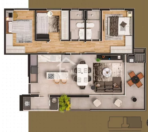 Imagem APARTAMENTO COM 94M² NO COSTA E SILVA