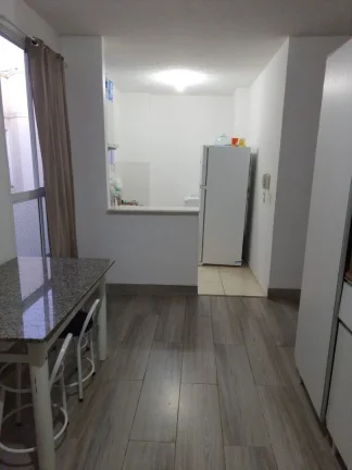 Imagem Apartamento com 2 dormitórios, sala, cozinha americana, banheiro, Garagem com 1 vaga cobertura. O c...