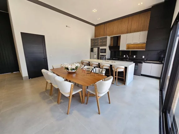 Imagem Casa moderna com mobília e 3 suítes à venda, 200 m² por R$ 2.290.000 - Condomínio Com Localização Privilegiada - Indaiatuba/SP