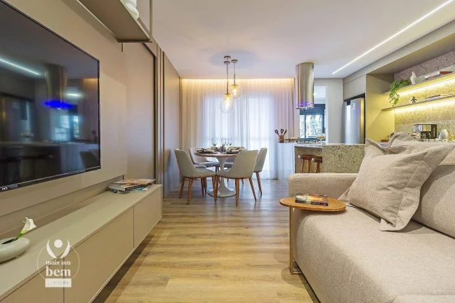 Imagem Apartamento novo com ampla sacada c/ churrasqueira, 3 quartos (1 suíte) à venda por R$ 875.000 - Boa Vista - Curitiba/PR