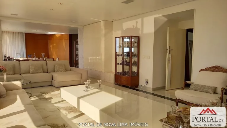 Imagem Apartamento a venda no Belvedere, um apartamento de 4 quartos a venda, 240 m² e 5 vagas livres, acabamento impecável