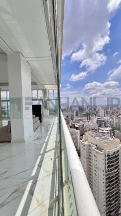 Imagem Apartamento de Luxo à Venda em Cerqueira César - 1 quarto, 1 suíte, 3 salas e 2 vagas de garagem - São Paulo-SP - 120m².