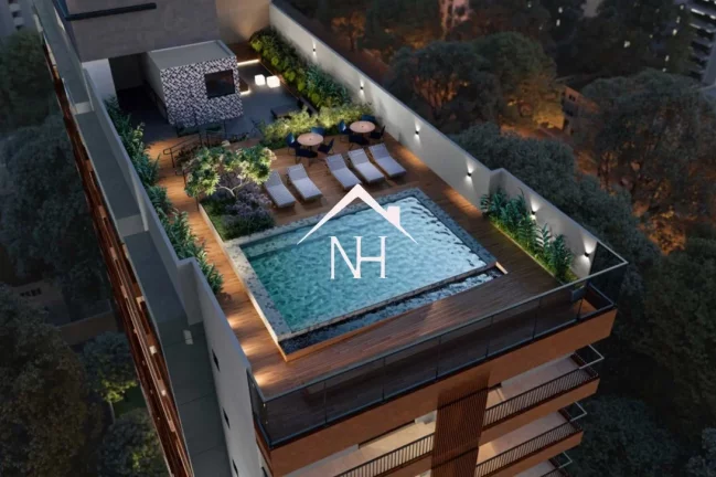 Imagem studio 25m², 1 dormitório, terraço, planta inteligente,Deliver,y Bicicletário, Salão De Festas, Espaço Gourmet com Churrasqueira, Pet Place, piscina
