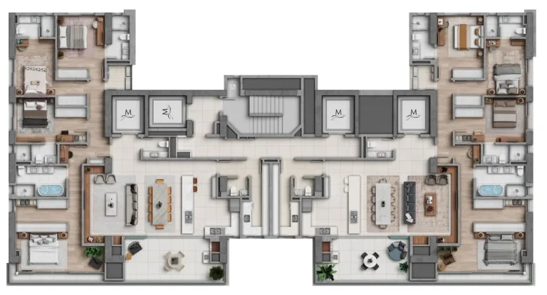 Imagem Apartamento 4 Dormitórios para venda em Balneário Camboriú - SC