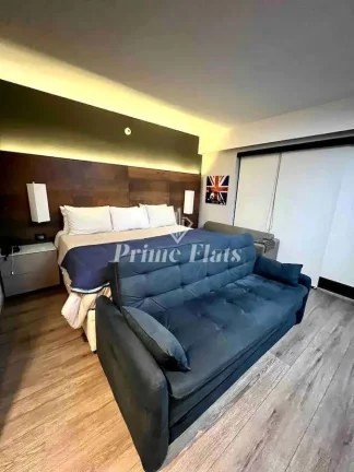 Imagem Flat disponível para locação no Meliá Ibirapuera, com 26m², 1 dormitório e 1 vaga