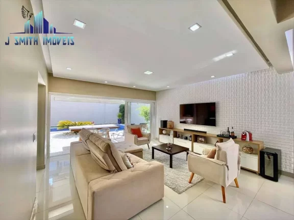 Imagem CASA LINDA, MODERNA, 4 SUÍTES AMPLAS, GOURMET, PISCINA. LAZER NO COND.