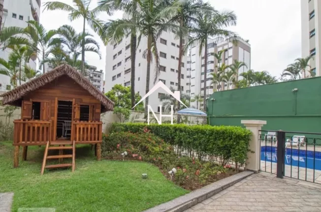 Imagem Apartamento de 200m c/ lareira, 3 suítes (1 master c/ varanda, closet e banheira),4 vagas c/ depósito,piscina,playground,academia,salão de festa,sauna