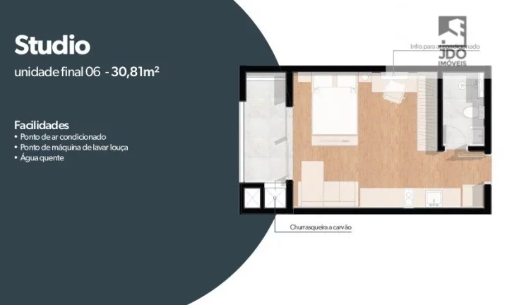 Imagem Studio a Venda no bairro Novo Mundo - Curitiba, PR